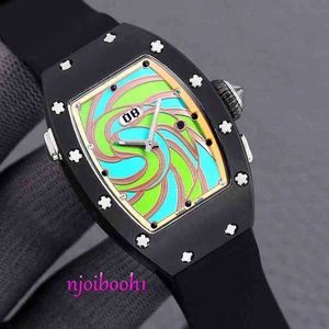 Orologio da polso RM Designer Watch di alta qualità orologio di lusso a forma di titanio Custodia Sapphire Mirror 42P3