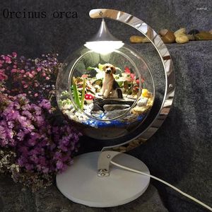 Lampy stołowe Nowoczesne minimalistyczne lampy roślin