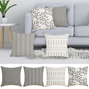 Cuscino semplice geometria creativa cover di biancheria arredamento per casa decorazione divano letto a dimensioni standard cuscini per ragazze