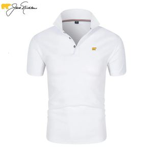 Summer Men Golf Shirt Luxury Polo Quickdrying Perspiration Breathable Lapel Shortsleeved Tshirt for Man 240529