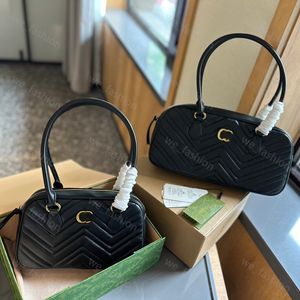 Matelasse Fashion Bowling Bag Designer Bags Mini Handbags Shoulder Armpit Bags Luxury Pleated Wallet Leather Banquet Tote Travel Wave Handbag CYD24052905-12