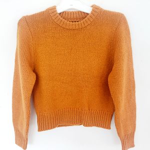 Женский случайный вязаный свитер с длинным рукавом V