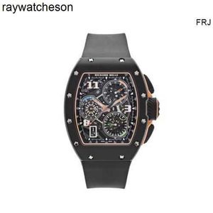RM7201 Milles Richamills Assista Swiss Mechanical Wristwatch 7201 estilo de vida em House Clockwatch Black Ceramic 2024 Me