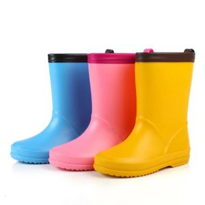 Childrens Rain Boots Boys meninas botas de borracha crianças botas de chuva sapatos de água bota infantil Menina 240529