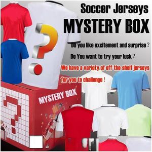 Yoga -Outfit 22 23 Mystery Box Soccer Trikots Fans Spieler Version Alle Teams Shorts Saison Hosen Fußball Shirts Männer Kids Kits Thai