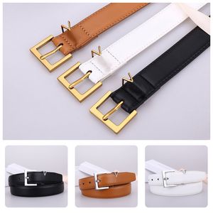 Quiet designer belt women ceinture homme woman belt width 3.0cm smooth needle buckle ceinture luxe skinny belt business strap wholesale white ga02 H4