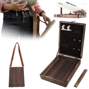 Bolsas de armazenamento Writers Messenger Wood caixa