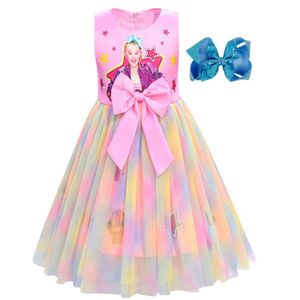 الفتيات Jojo Siwa Cosplay Dresses Toddler Girls عيد ميلاد عيد ميلاد Vestidos ملابس طفلة Kleid Jojo Siwa Robe Princess Dress