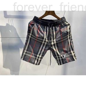 Męskie spodnie Designer Letni Check Shorts Quarter Spodnie Moda cienki zwykły koreański trend wszechstronny plaża Iz6h