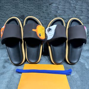 Luxus-Slipper-Designerin Frau Schaum Sandale Maultiere geprägter Mann Slide Pool Kissen Männerrutschen Frauen loelfer berühmte Objektträger Frauen Slipper flacher Maultiere Dhgate Box Größe35-46