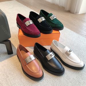 Brand Designer Luxury Casual Shoes Women's Shoes Gunuine Leather Classic Flat Bottom Sliding Beach Dress Shoes Casual Shoes