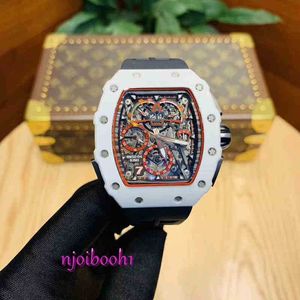 Handleds klocka RM Designer Watch High Quality Luxury Watch Wine Barrel Shaped Titanium Case Sapphire Mirror 9YL1