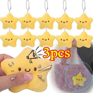 Plush Keychains Cute Star Plush Toy Doll Squeezed Keychain Fluffy Soft Filling Toy Backpack Bag Pendant Charming and Cute Gift for Girls s2452909