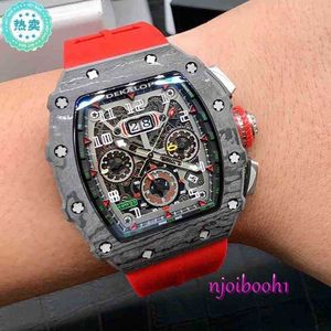 Запястье Watch RM Designer Watch Высококачественные роскошные часы для винной бочки в форме титана сапфировый зеркал Noxa