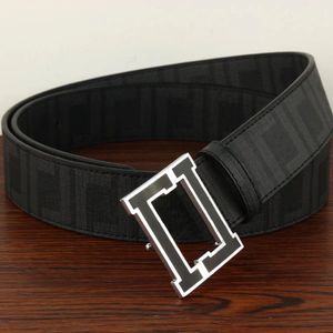 Fashion Men Designer Belt Womens Belt Mens Belts Leather Black Belts Women Brand Letter Big Gold Buckle Men Classic Casual Waistband 260D