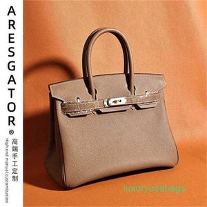 Designs Bags Aresgator Litchi Muster Beutel handgefertigt Original Togo Small Premium Handheld Crossbody Leder Frauenbag U9XQ6C