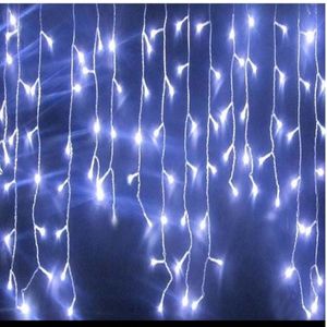 4M 120 Lights Holiday Festival Kurtain LED Strip Spiless Ice Bar lampa girlandy na imprezę wróżka Bożego Narodzenia 305k
