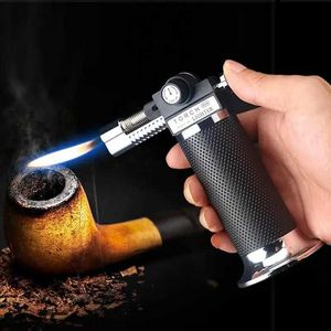 Lighters Lighter Direct Torch Can Be Filled with Adjustable Flame Cigarette Lighter Chef Cooking Outdoor Barbecue Ignition Picnic Tools S24530
