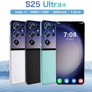 S25 Ultra New Ultra-Thin Original Global 버전 5G 스마트 폰 16GB+1TB 8800MAH 48MP+72MP Qualcomm8 Gen 2 4G/5G 네트워크 전화 안드로이드