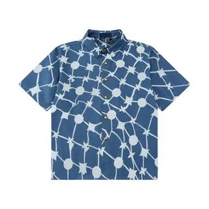 Camisas de praia casuais femininas masculinas de manga curta clássica listras xadrezas camisa homem Man Blusa Fashion Hawaii Floral Print Luxury Designer Dress Shirt Plus