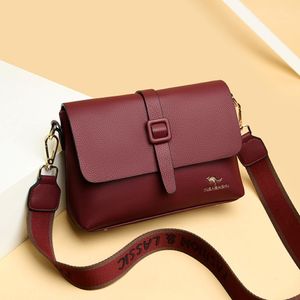 Kobiety Flap Fashion Casual 100% oryginalne skórzane worki na ramię na ramię Lady Crossbody Wessenger Bag elegancka torebka sprzęgła 295S