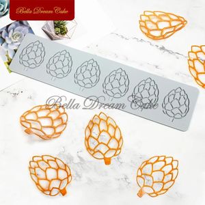 Baking Moulds 3D Artichoke Design Sugar Lace Mat DIY Cuisine Silicone Pad Chocolate Mould Cake Decorating Tools Kitchen Accessories