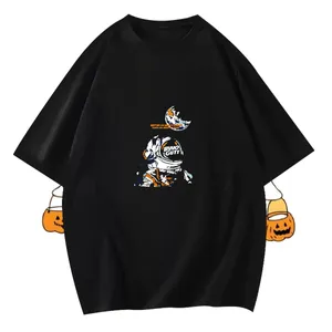 Fashion Casual Man T Shirts Crew Neck Cotton Home Outdoor Mens Tshirts Cartoon Printing S-3XL Populärt slitage