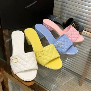 Designer shoes high heels back air sandals Ladies wedding Party versatile banquet dress shoes Kitten High-heeled Luxury Top Quality Square Toes heels