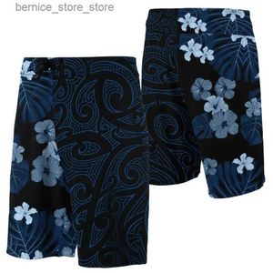 Mäns shorts 2024 Men Beach Shorts Hawaii Summer Tropical Polynesian Kanaka Women Board Shorts 3D Print Swim Trunks Ropa Hombre Short Pants Q240529