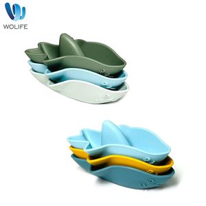 3st/set Shark Shape Floating Baby Silicone Bath Toys BPA-Free Children's Learning Cognitive Gifts L2405