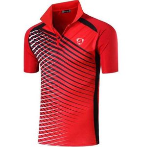 Jeansian Men039S Sport Tee Polo Camisetas Polos Poloshirts Tênis de Golfe Badminton Fit seco Manga curta LSL243 Red2 T2005289476137