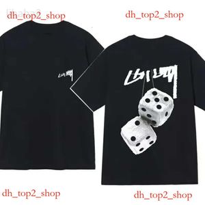 Stussy T-skjorta Mens kvinnor Sy T Shirt Designer Black 8 skjortor för män Grafisk kort ärm Tee Designer Summer Street Sports Clothes T-shirts D67a Stussness Shirt