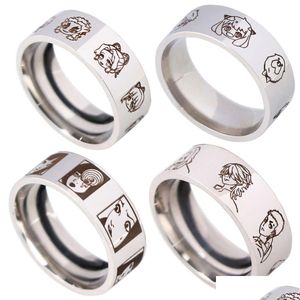 Solitaire Ring LB3261 Cosplay japonês Acessórios de jóias aço inoxidável