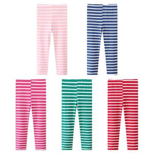 Crianças menina gestas elásticas mole algodão cor sólida meninas magras calças calças primavera outono 2-7y crianças leggings l2405