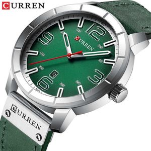 Ny 2019 Quartz Wrist Watch Men Watches Curren Top Brand Luxury Leather Wristwatch för manlig klocka Relogio Masculino Men Hodinky Q0524 3033