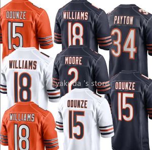 Dhgate Custom Football Jerseys Yakuda sports wholesale popular WILLIAMS 18 ODUNZE 15 MOORE 2 PAYTON 34 Customed Design Your Own Jersey