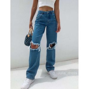 2024 Модные высокие талию джинсы женские джинсы с высокой талией.