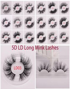 25mm Lashes 3D Soft 100 Mink Hair False Eyelashes Long Wispies Multilayers Fluffy Eye Lashes Extensions Handmade Makeup Reusable 3297772