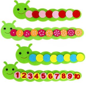 Math Counting Time Intelligence toys Montessori Material Caterpillar DIY Toys Childrens Digital Education Learning Preschool Teaching AIDS WX5.29
