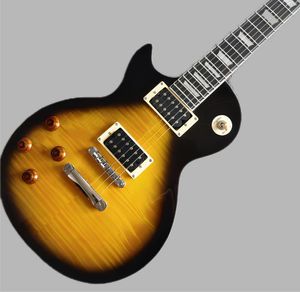 I lager av högkvalitativa vänstergitarrer är det riktigt cool Chrome -hårdvara och Flame Maple Top Body är en bra passform