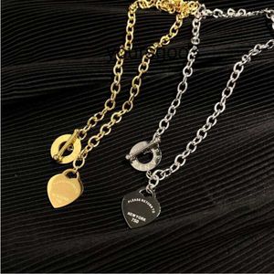 Designer Luxury Fashion Necklace Choker Chain 925 Silver Plated 18k Gold Plated Letter Tiffanily Halsband för kvinnors smyckespresent