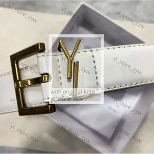 YSLBELTS Designer Belt för kvinnor äkta läderbälten män guld silver s spänne cnosme cintura ceintures ysl brev med låda högkvalitativa midjeband 3 cm bredd 869