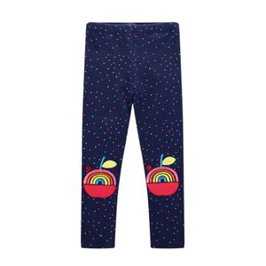 Little Maven 2024 Baby Pants ciemne jabłko legginsy bawełniane piękne komfortowe spodnie maluch dzieci ubrania dziewczynki 2-7 lat L2405