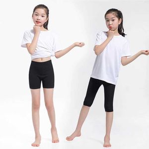 Leggings Tights Shorts 3-15Y girl spring and summer pants tight fitting pants short candy colored pants girl knee pants baby cotton pants WX5.29