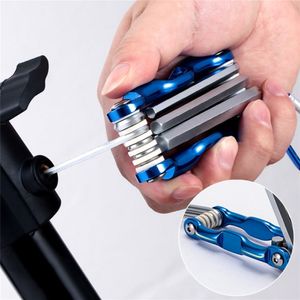 2024 Folding Hex Wrench Metal Metric Allen Wrench Set Hexagonal Screwdriver Hex Key Wrenches Allen Keys Hand Tool Portable Sets