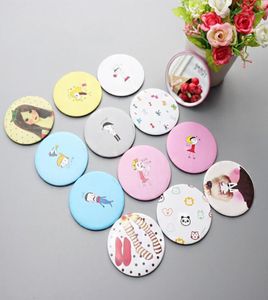 Makeup Mini Mirrors Dressing Pocket Mirror Cute Cartoon Pattern Portable Compact Cosmetic Small Mirrors Beauty Tools Women4326734