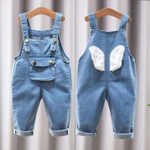 Ремешки брюки Spring Girls Children Boys Hole Джинсы детские джинсовые брюки детская одежда для младенцев L2405