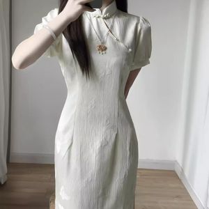 Basic & Casual Dresses New Chinese national wind Fu Guo dress female summer 2023 new young girl models improved cheongsam