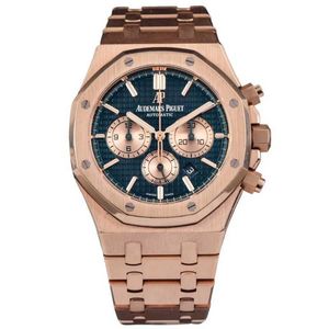 AA AAiPIU Starszy kwarc ze stali nierdzewnym Watch Waterproof Fashion Trend Watch Drugi ręka Kompletny SETABBEY Automatyczne maszyny 41 mm 18K Rose Gold