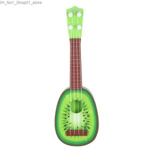 Guitar Mini Quad Cute Fruit Shaped Small Guitar Music Instrument Classical Quad Electric Guitar Education Toy for Children Q240530